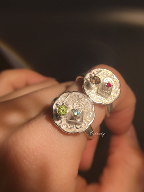 Relic of Silent Ritual – Handcrafted Silver Ring