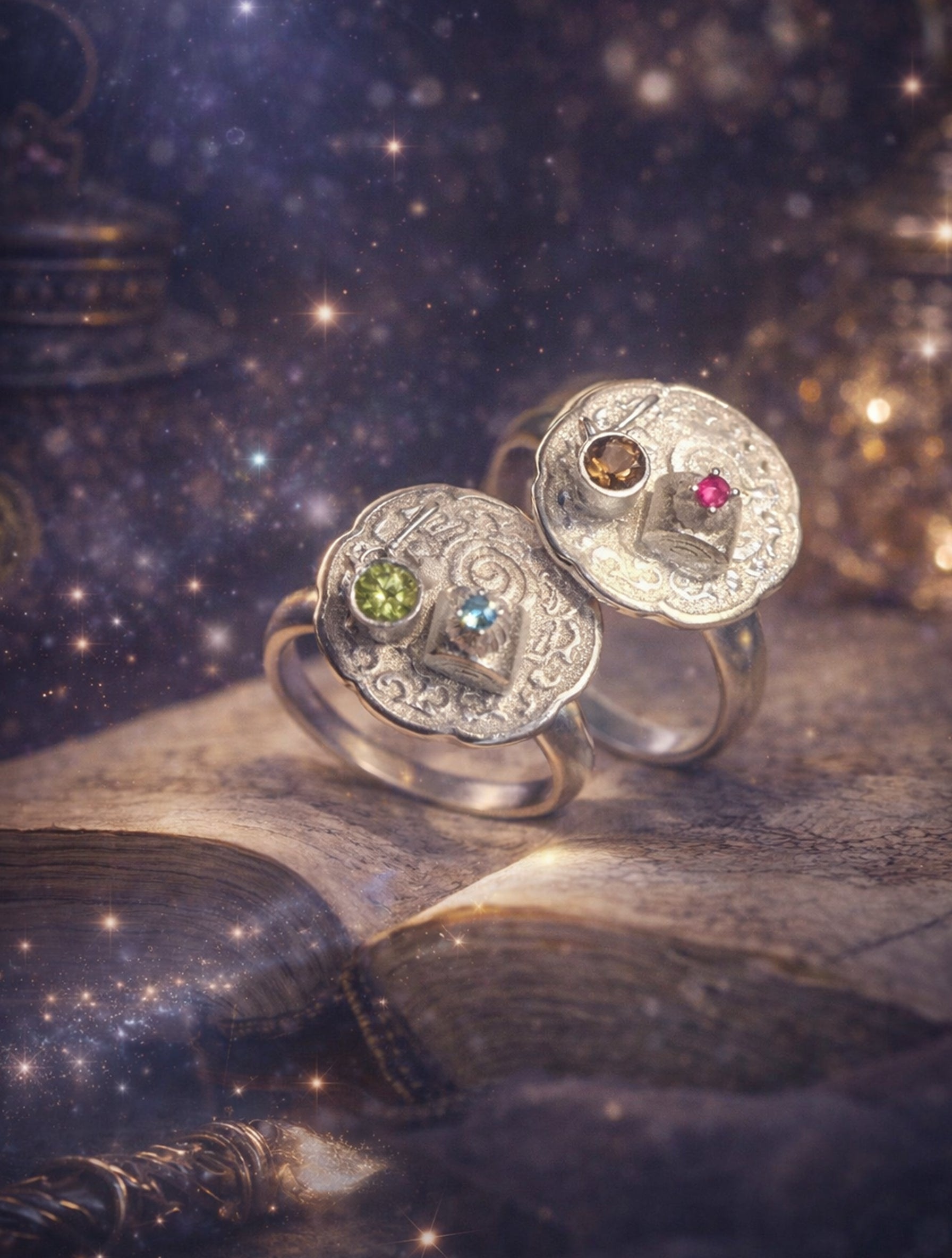 Relic of Silent Ritual – Handcrafted Silver Ring